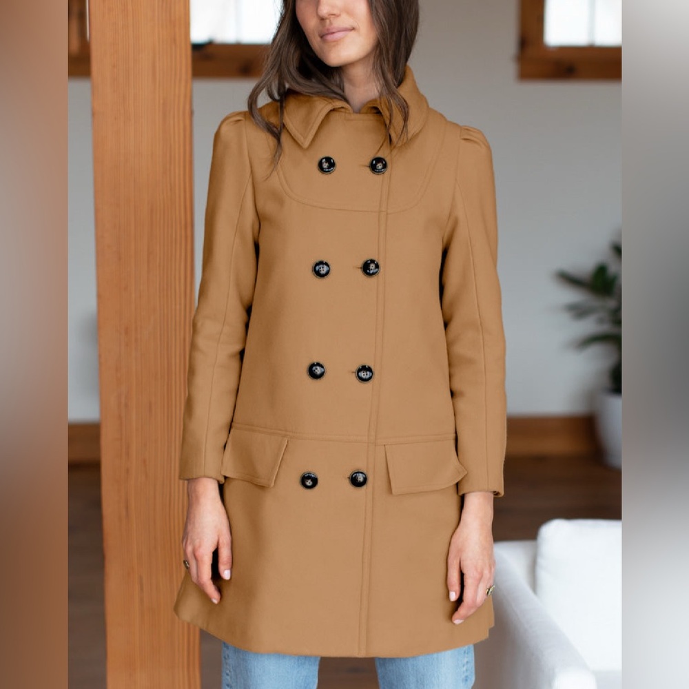 Emerson Fry Wool Cashmere Winter Jacket Coat Double Breasted Tailored  NWT Small